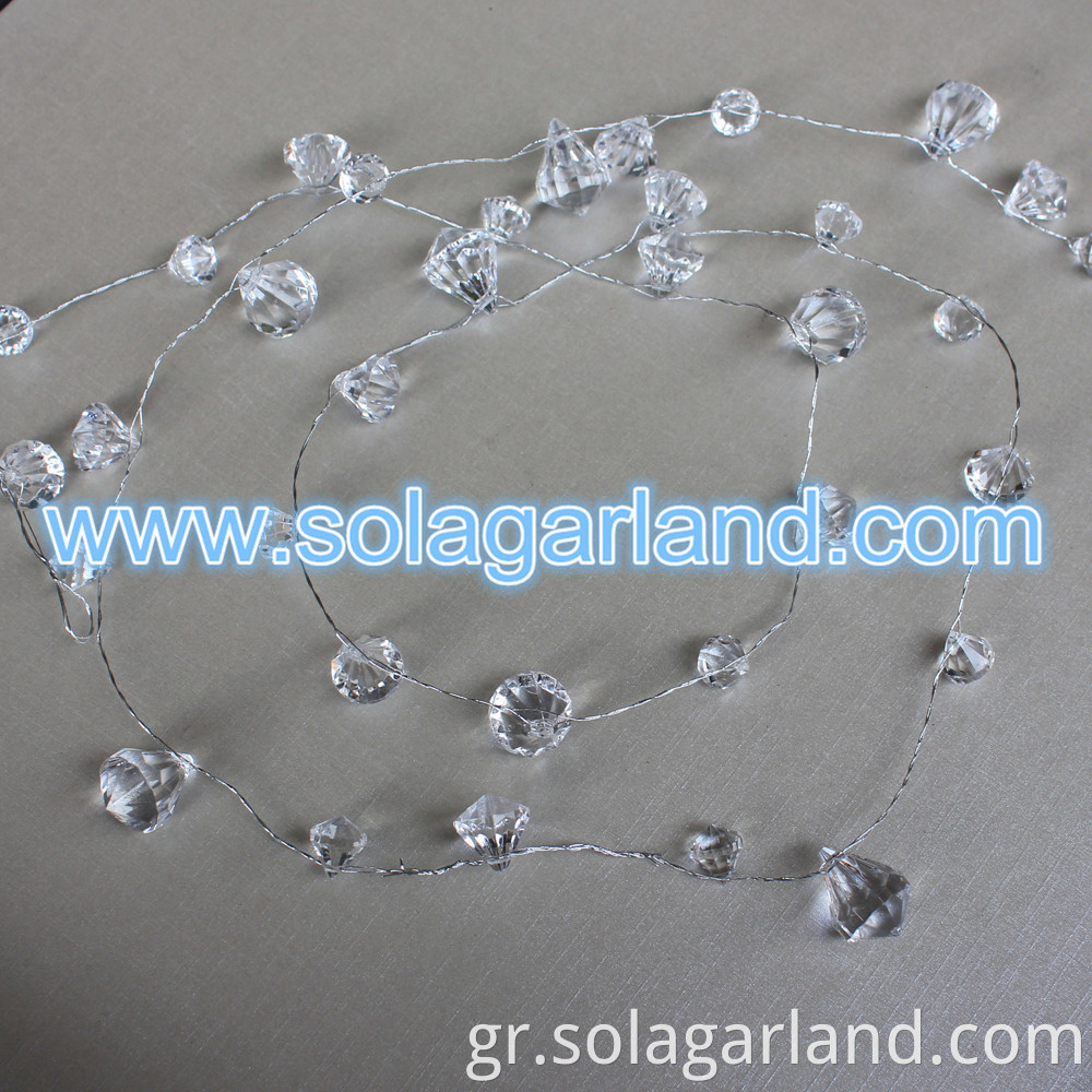 Crystal Diamond Bead Garland